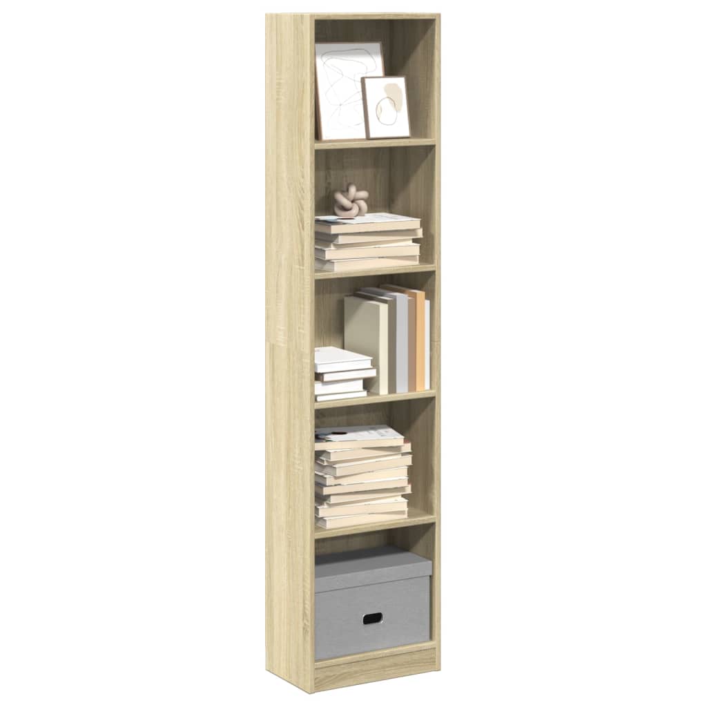 Bookshelf Sonoma Oak 40x24x176 cm Wood Material