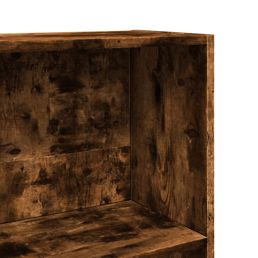 Bookshelf Smoked Oak 40x24x176 cm Wood Material