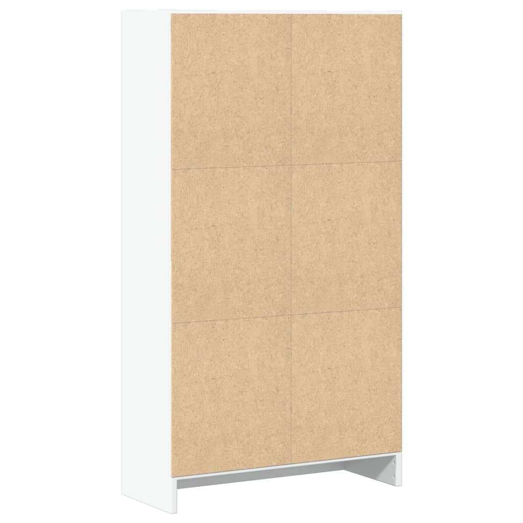 Bücherregal Weiß 60x24x109 cm Holzwerkstoff