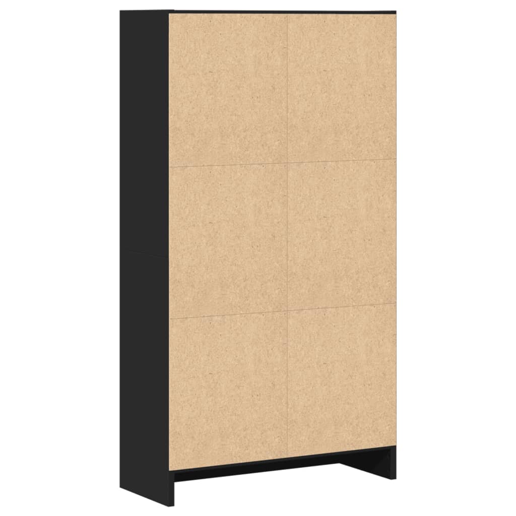 Bücherregal Schwarz 60x24x109 cm Holzwerkstoff