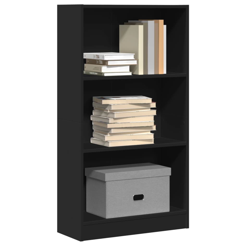 Bookshelf Black 60x24x109 cm Wood Material