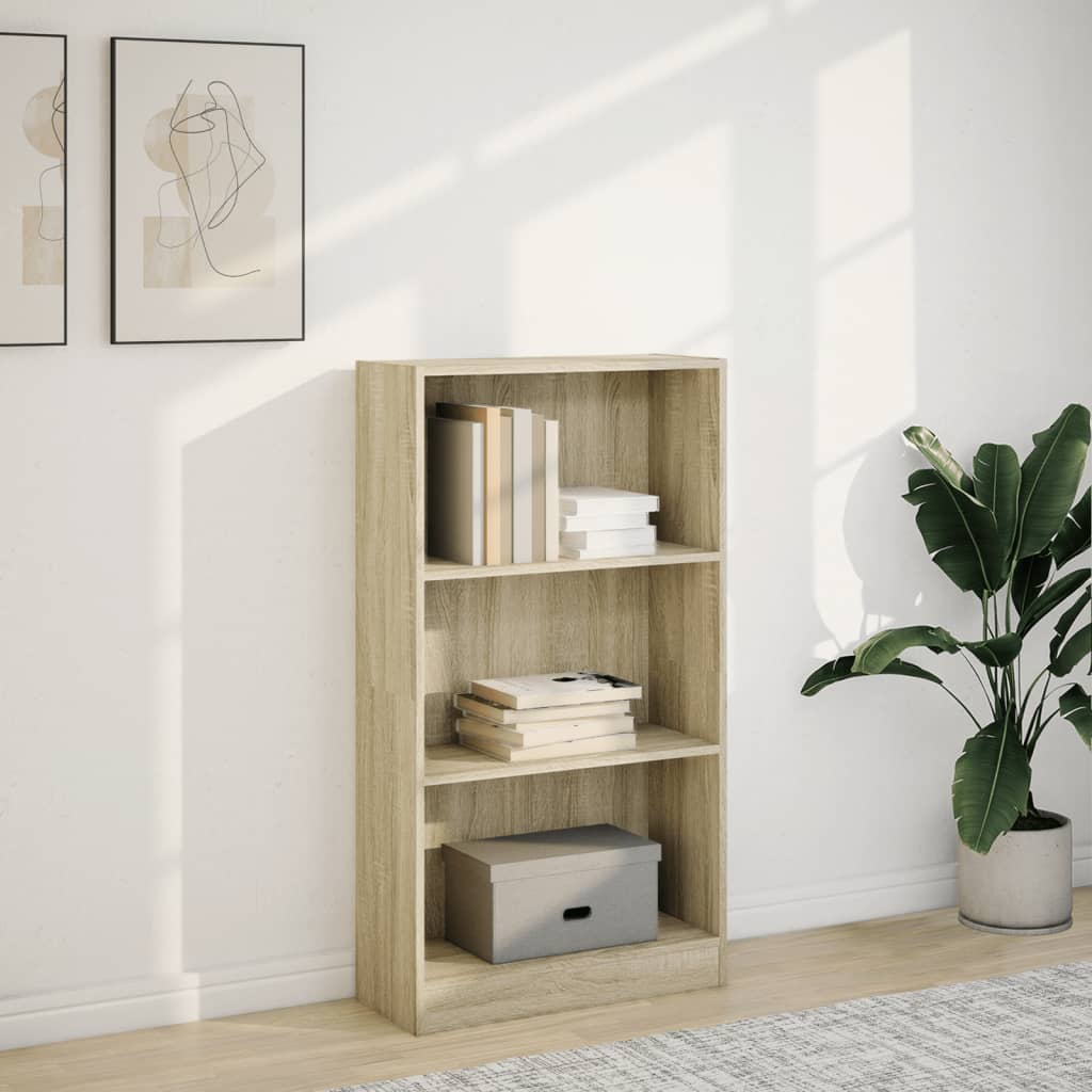 Bookshelf Sonoma Oak 60x24x109 cm Wood Material