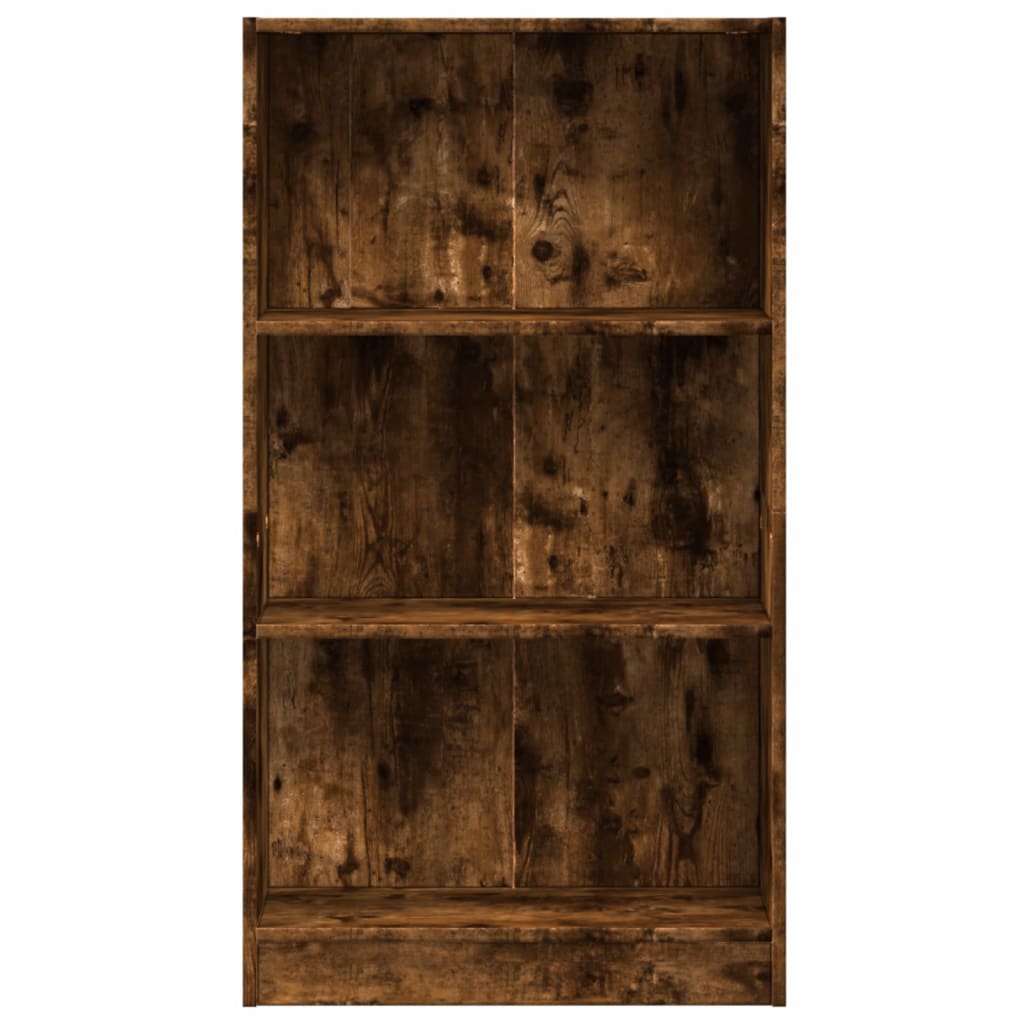 Bookshelf Smoked Oak 60x24x109 cm Wood Material