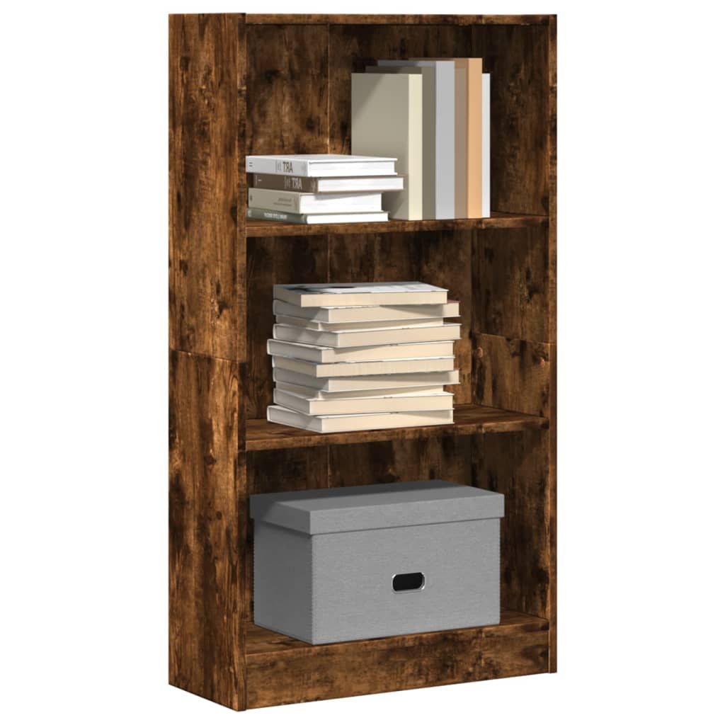 Bookshelf Smoked Oak 60x24x109 cm Wood Material