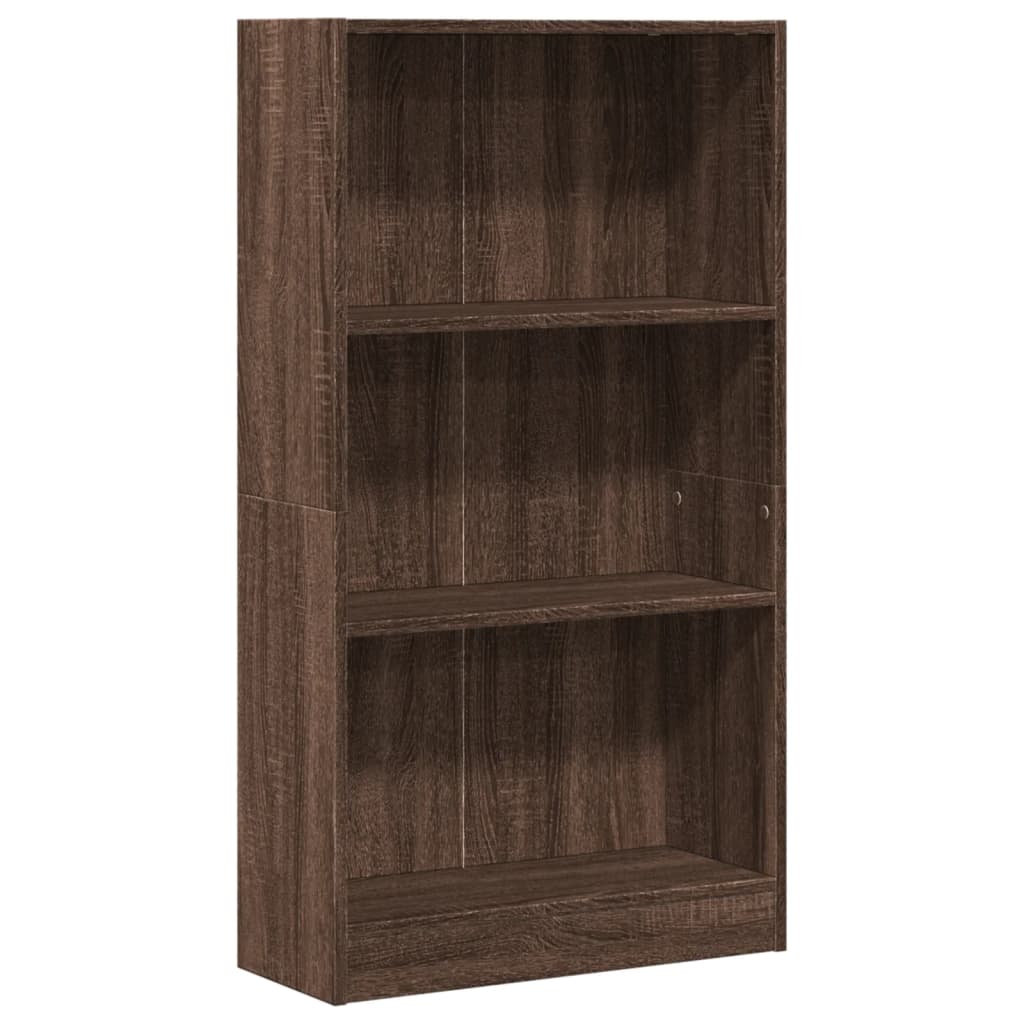 Bookshelf Brown Oak Look 60x24x109 cm Wood Material