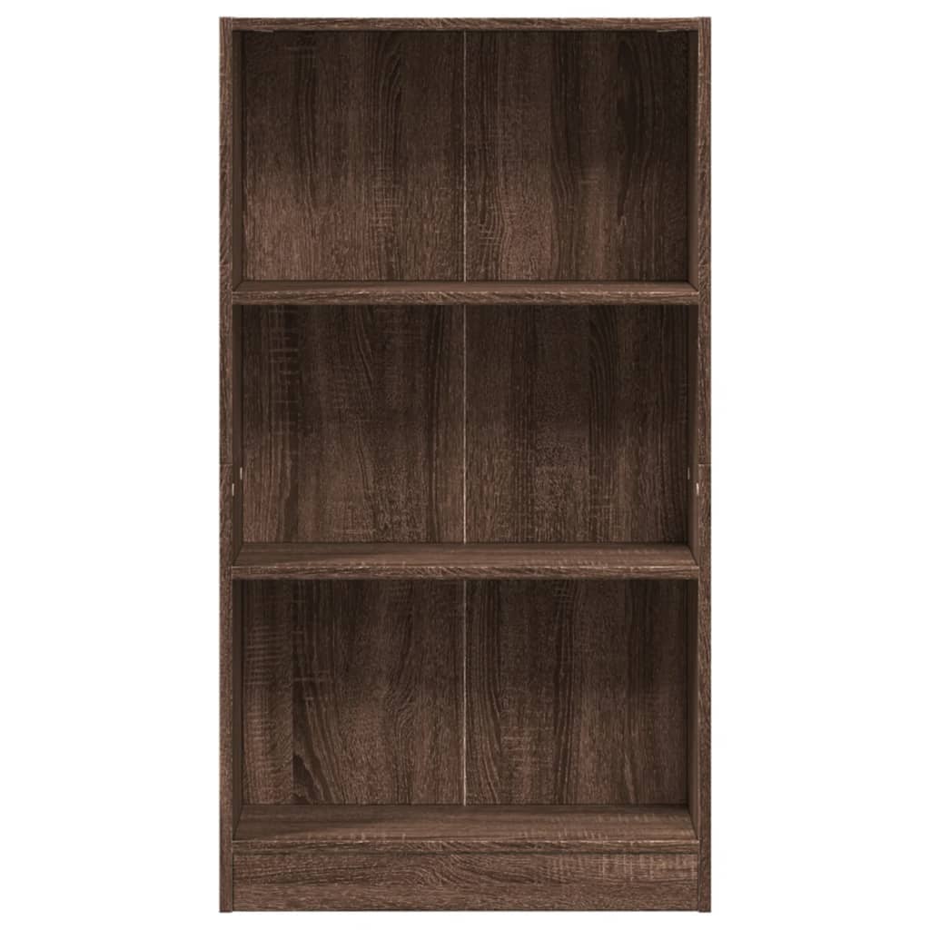 Bookshelf Brown Oak Look 60x24x109 cm Wood Material