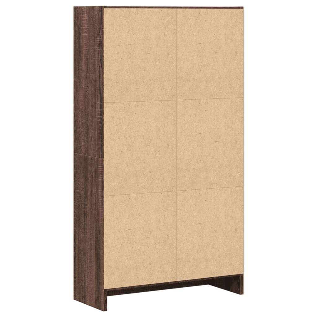 Bookshelf Brown Oak Look 60x24x109 cm Wood Material