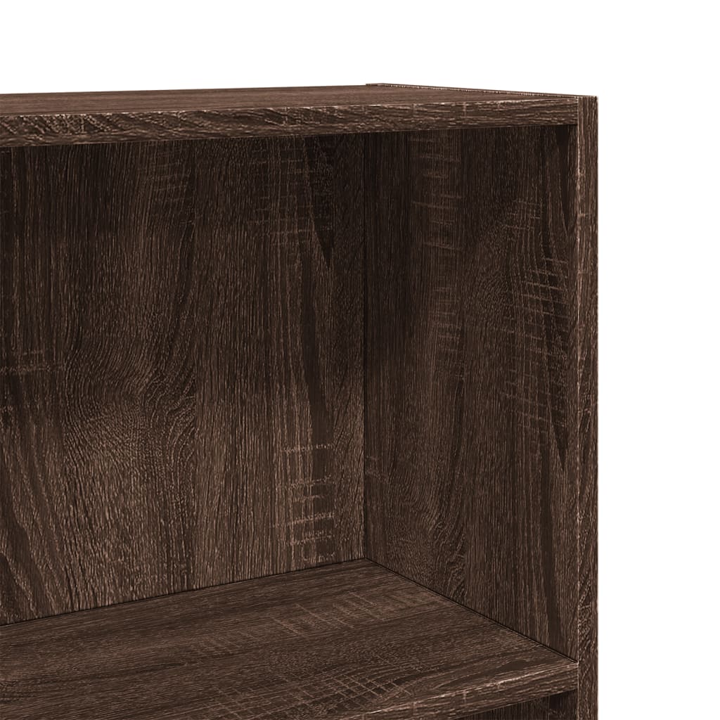 Bookshelf Brown Oak Look 60x24x109 cm Wood Material