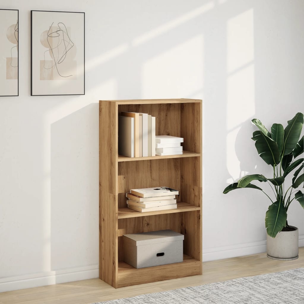 Bookshelf Artisan Oak 60x24x109 cm Wood Material