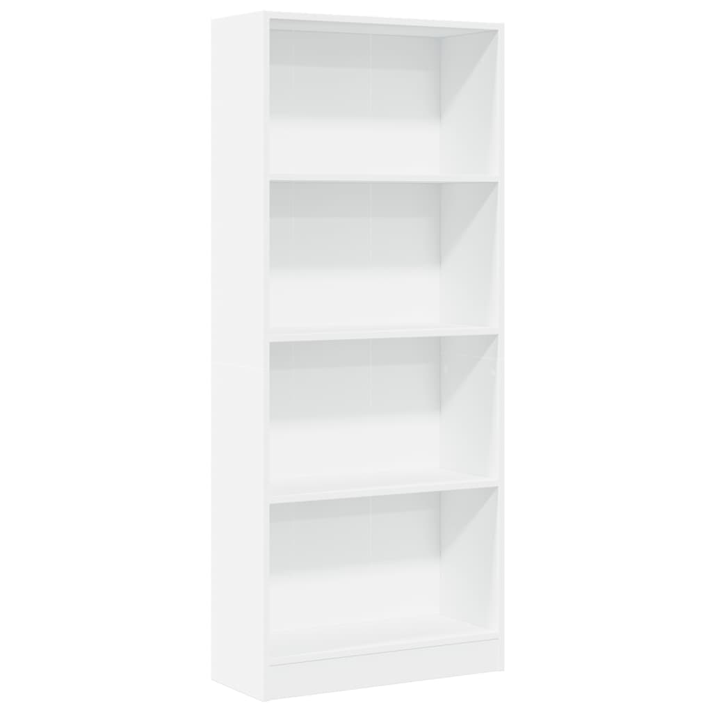 Bookshelf White 60x24x143 cm Wood Material