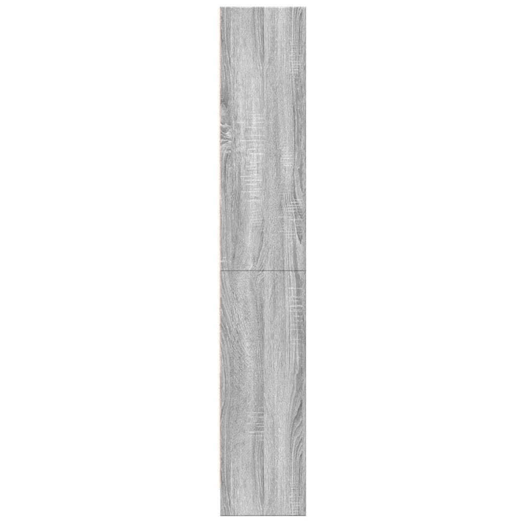 Bücherregal Grau Sonoma 60x24x143 cm Holzwerkstoff