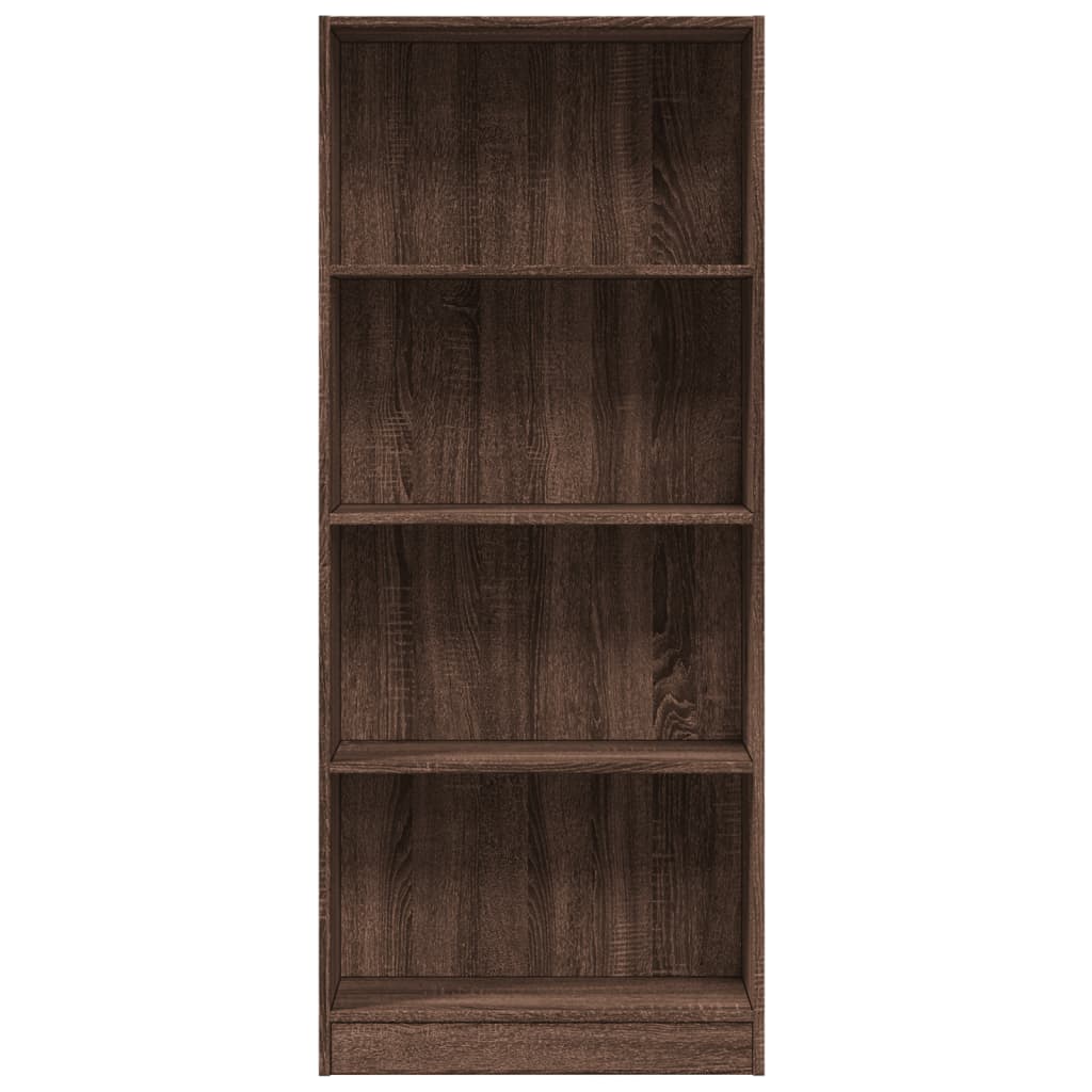 Bücherregal Braun Eichen-Optik 60x24x143 cm Holzwerkstoff