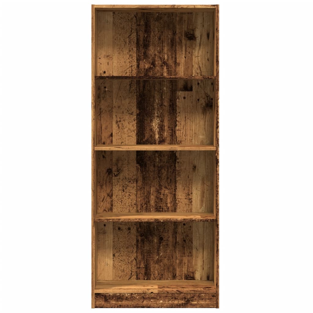 Bookshelf old wood look 60x24x143 cm wood material