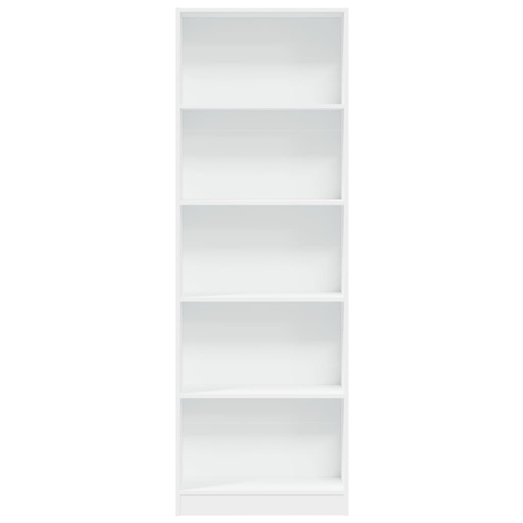 Bookshelf White 60x24x176 cm Wood Material