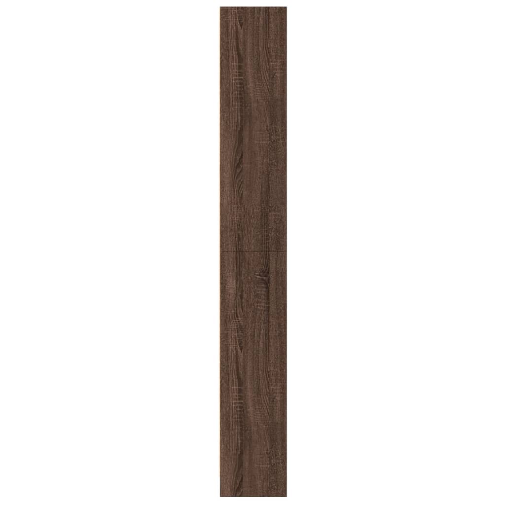 Bookshelf Brown Oak Look 60x24x176 cm Wood Material