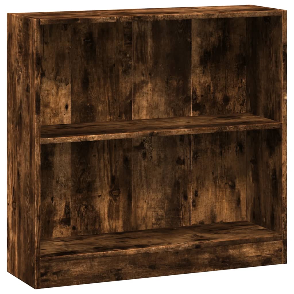 Bookshelf Smoked Oak 80x24x76 cm Wood Material