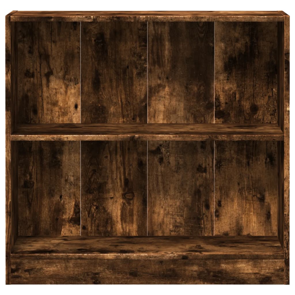 Bookshelf Smoked Oak 80x24x76 cm Wood Material