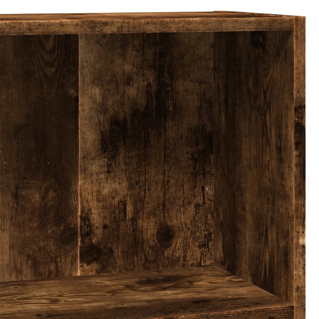 Bookshelf Smoked Oak 80x24x76 cm Wood Material