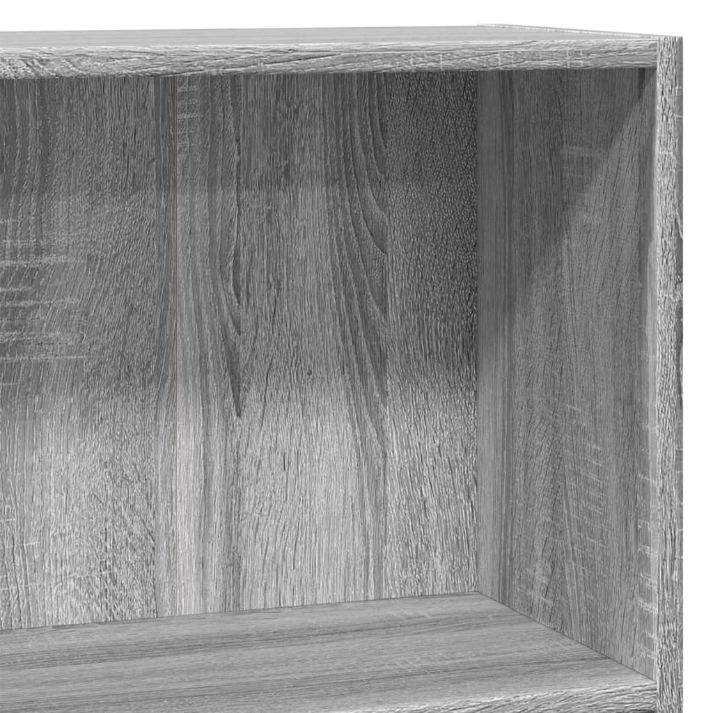 Bookshelf Gray Sonoma 80x24x76cm Wood Material