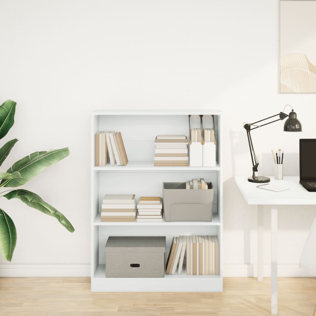 Bookshelf White 80x24x109 cm Wood Material