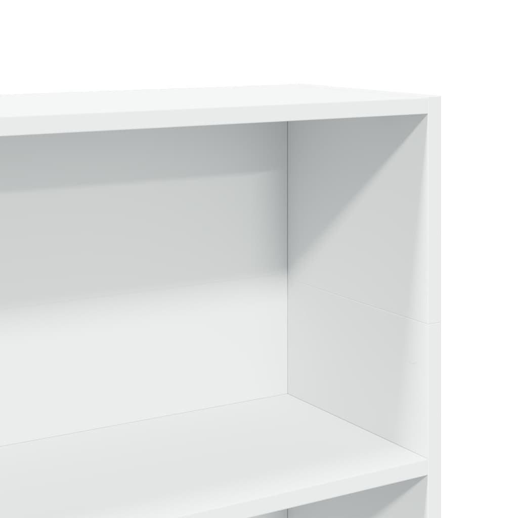 Bookshelf White 80x24x109 cm Wood Material