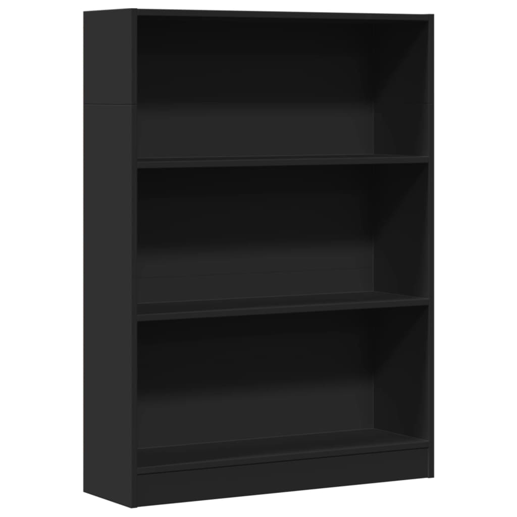 Bookshelf Black 80x24x109 cm Wood Material