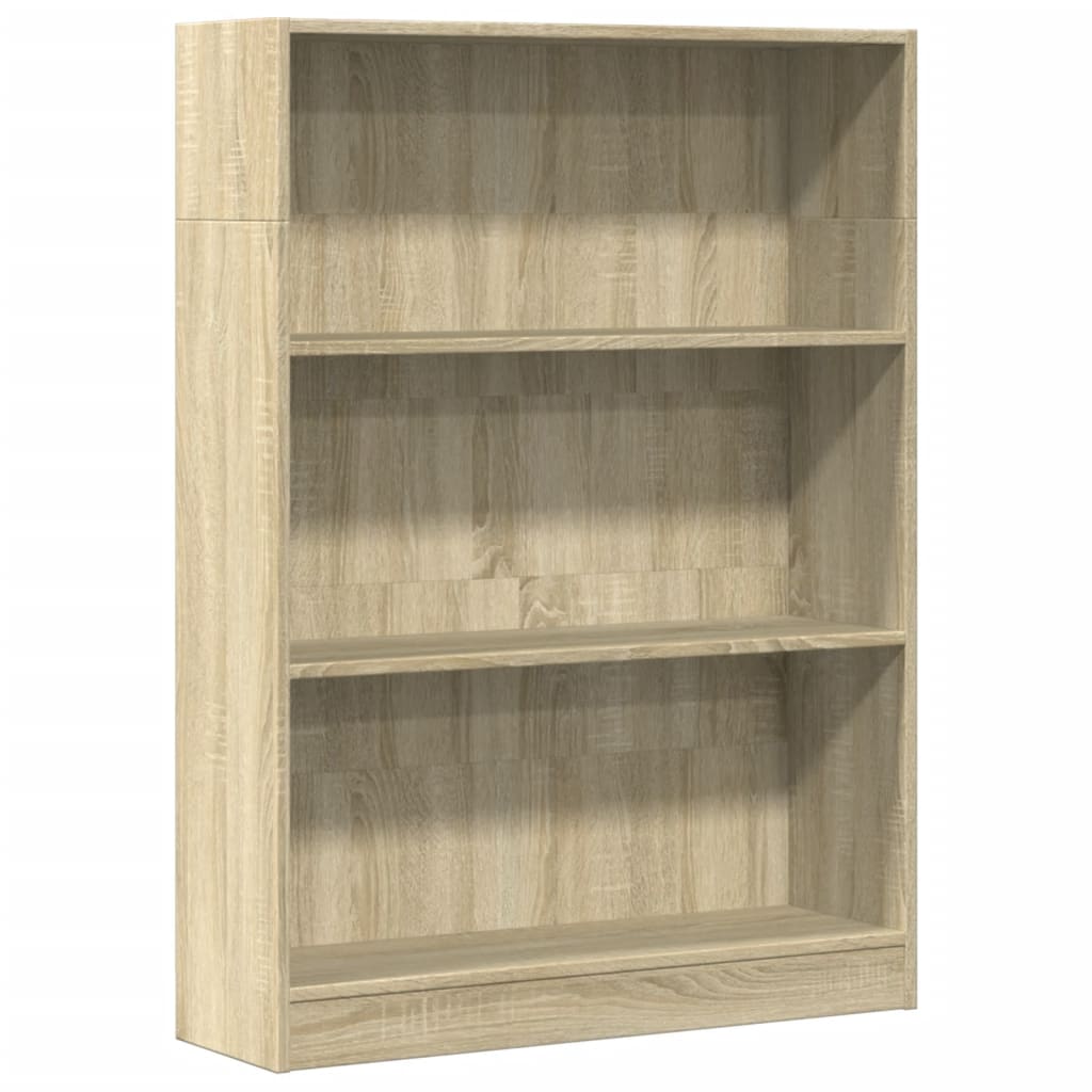 Bookshelf Sonoma Oak 80x24x109 cm Wood Material