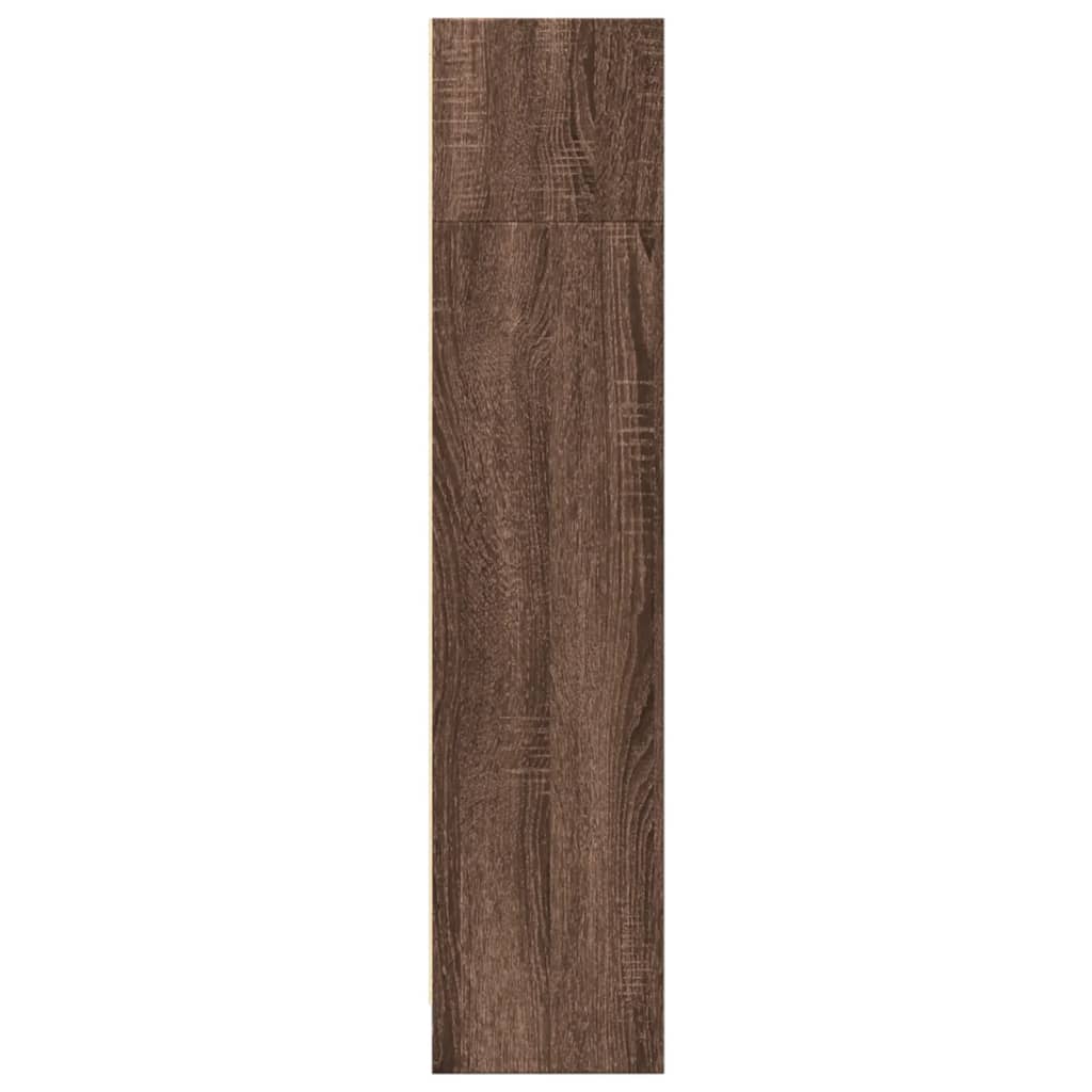 Bookshelf Brown Oak Look 80x24x109 cm Wood Material