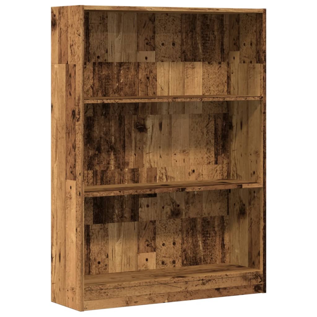 Bücherregal Altholz-Optik 80x24x109 cm Holzwerkstoff