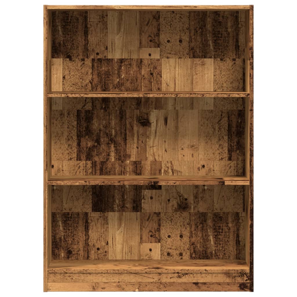 Bookshelf old wood look 80x24x109 cm wood material