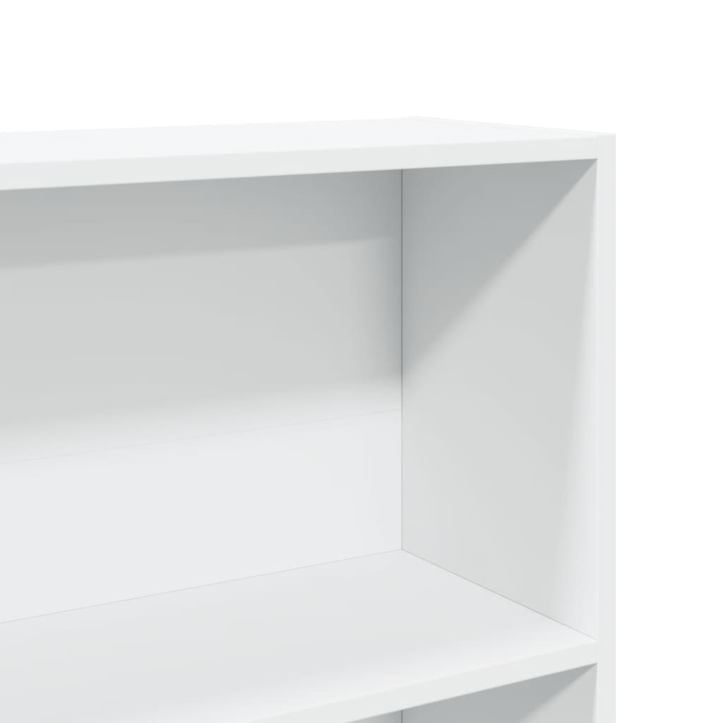 Bookshelf White 80x24x143 cm Wood Material