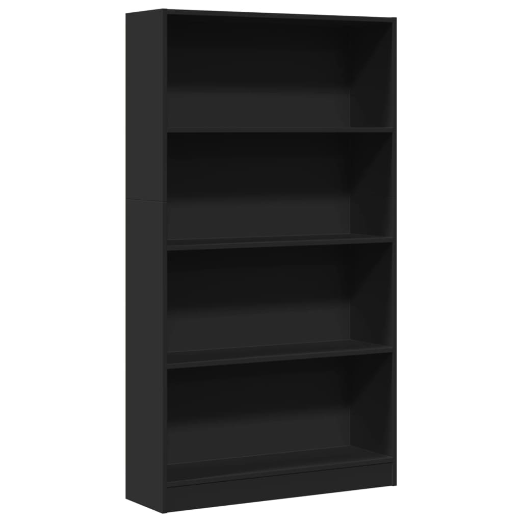 Bookshelf Black 80x24x143 cm Wood Material