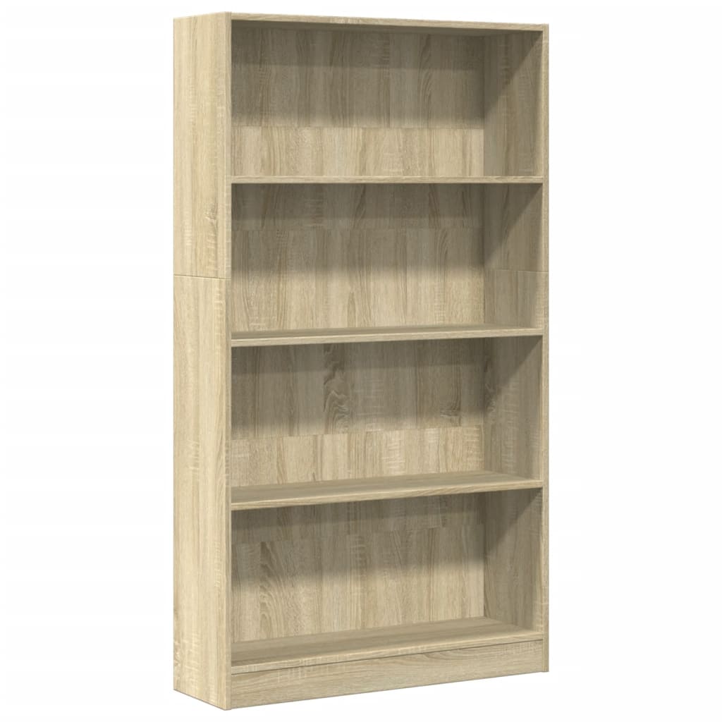 Bookshelf Sonoma Oak 80x24x143 cm Wood Material