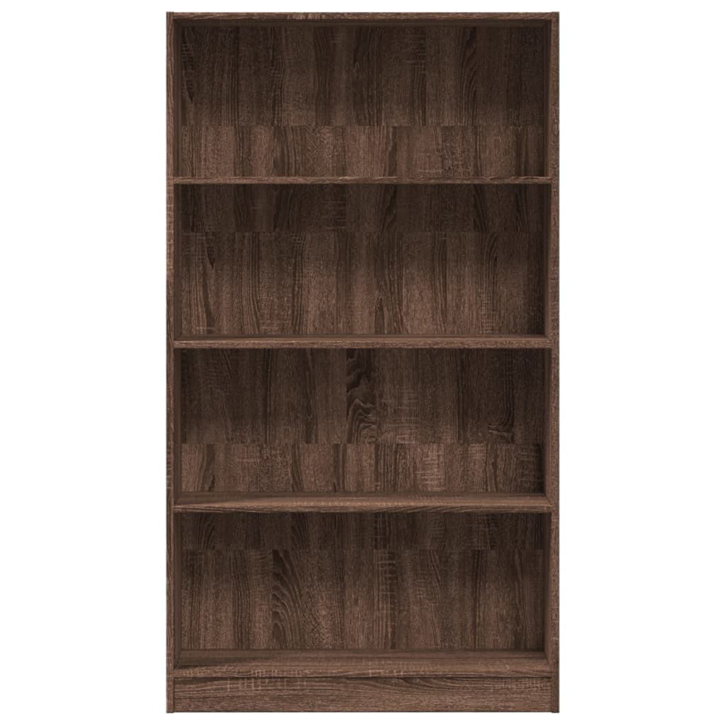 Bookshelf Brown Oak Look 80x24x143 cm Wood Material