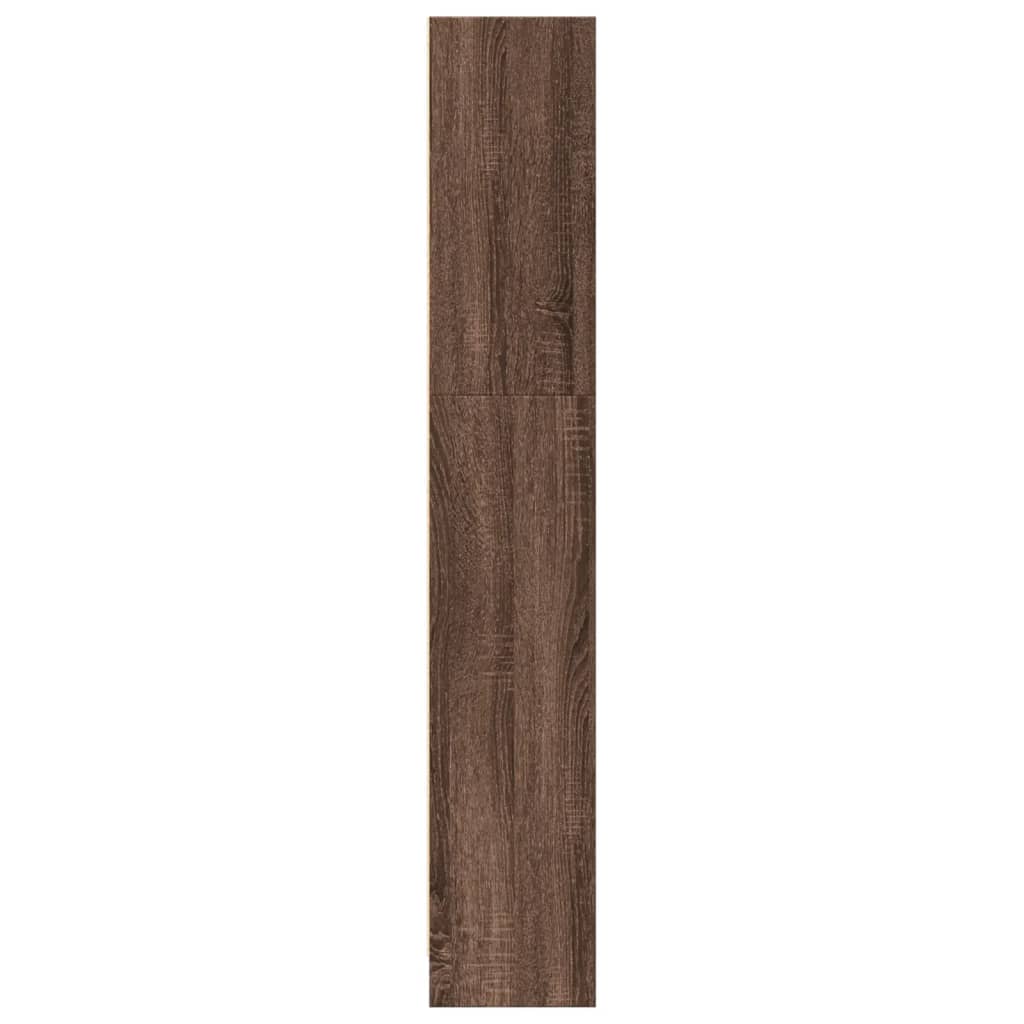 Bookshelf Brown Oak Look 80x24x143 cm Wood Material