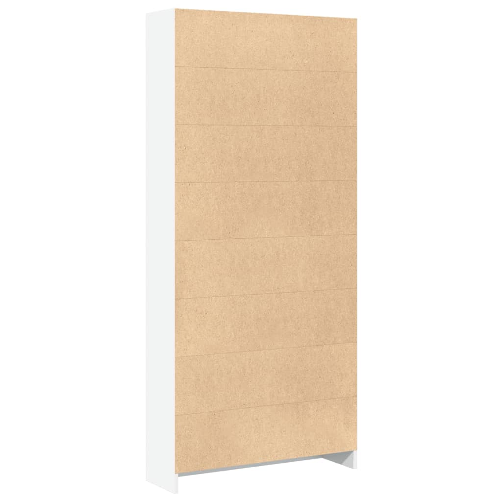 Bookshelf White 80x24x176 cm Wood Material