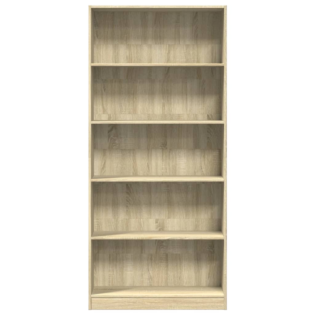 Bookshelf Sonoma Oak 80x24x176 cm Wood Material