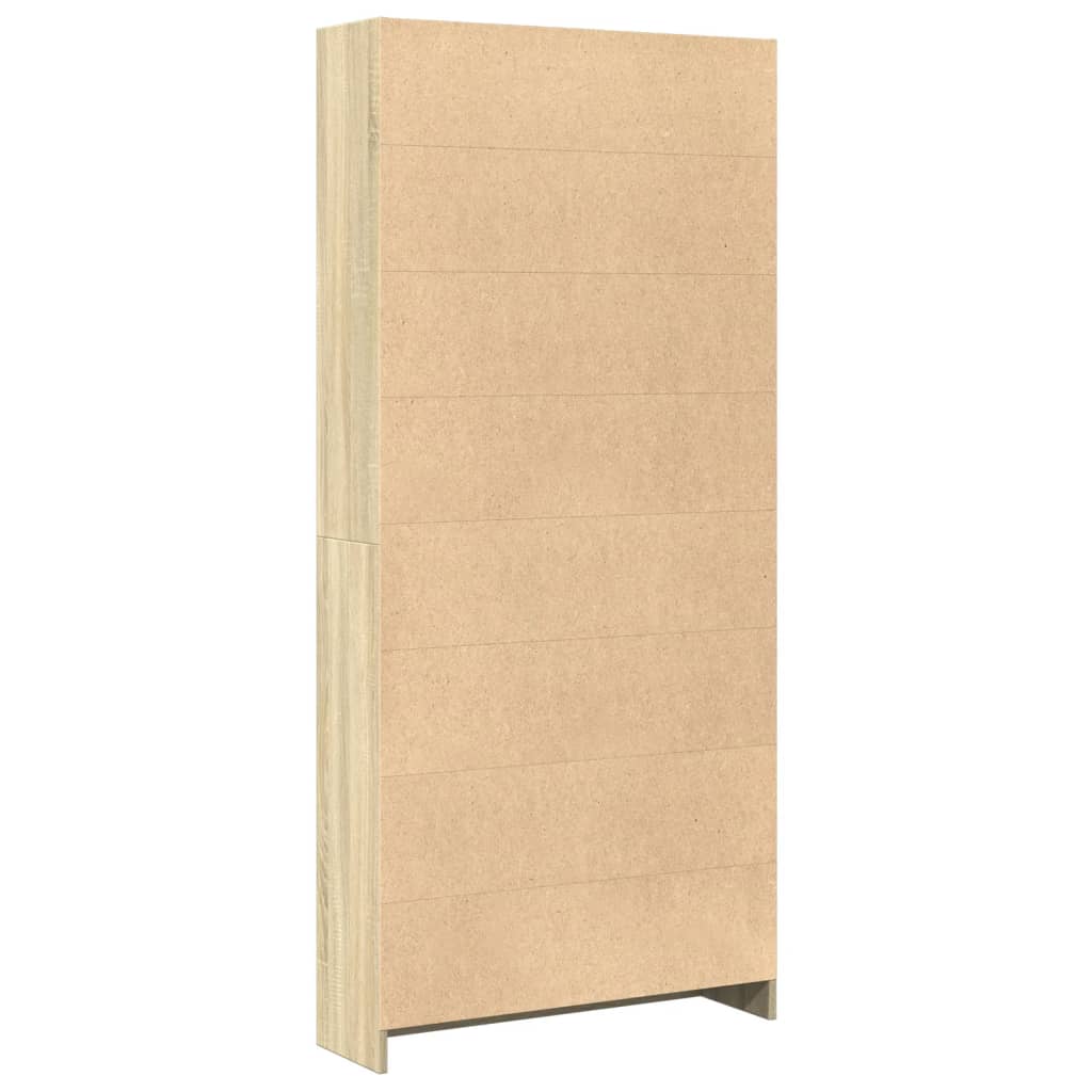 Bookshelf Sonoma Oak 80x24x176 cm Wood Material