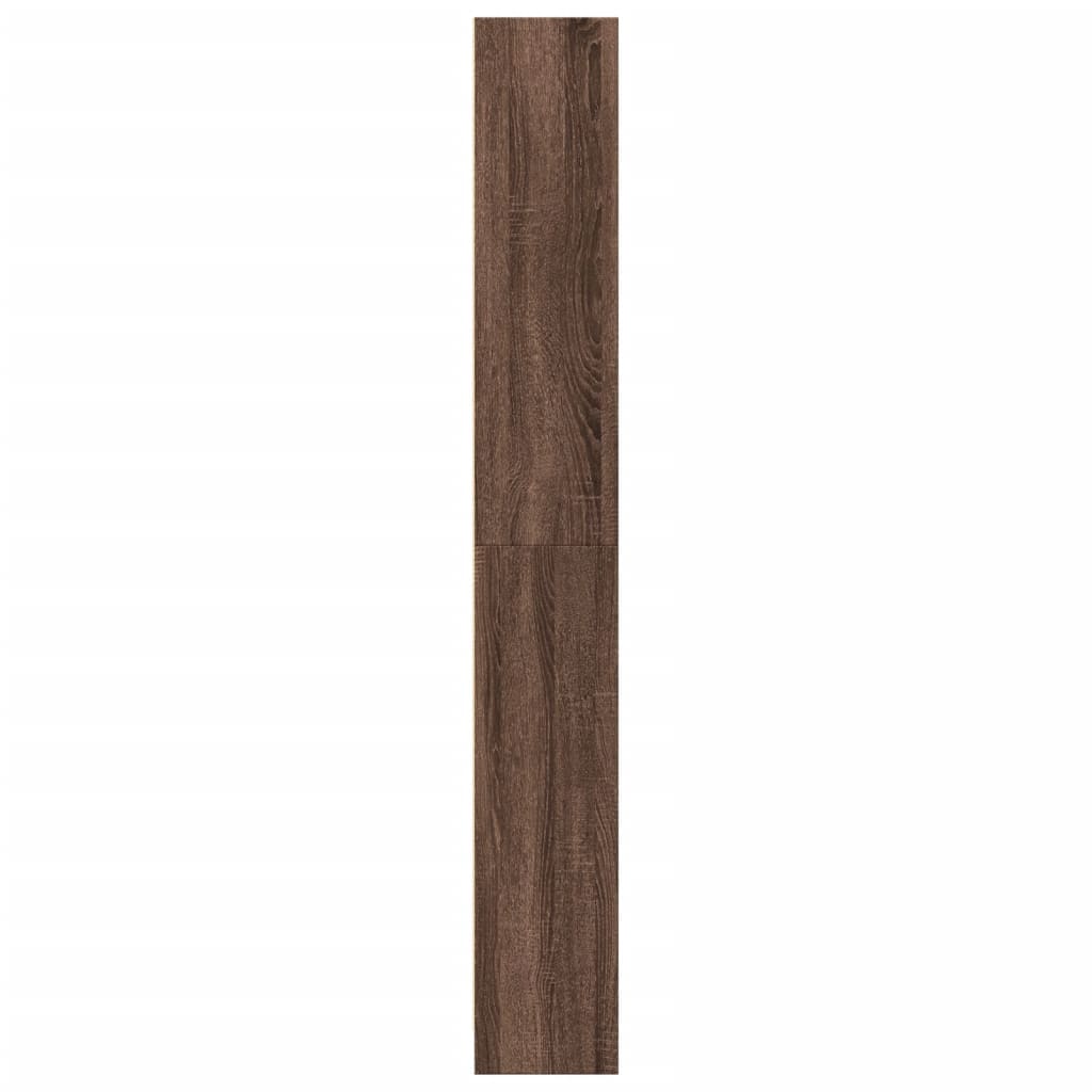 Bücherregal Braun Eichen-Optik 80x24x176 cm Holzwerkstoff