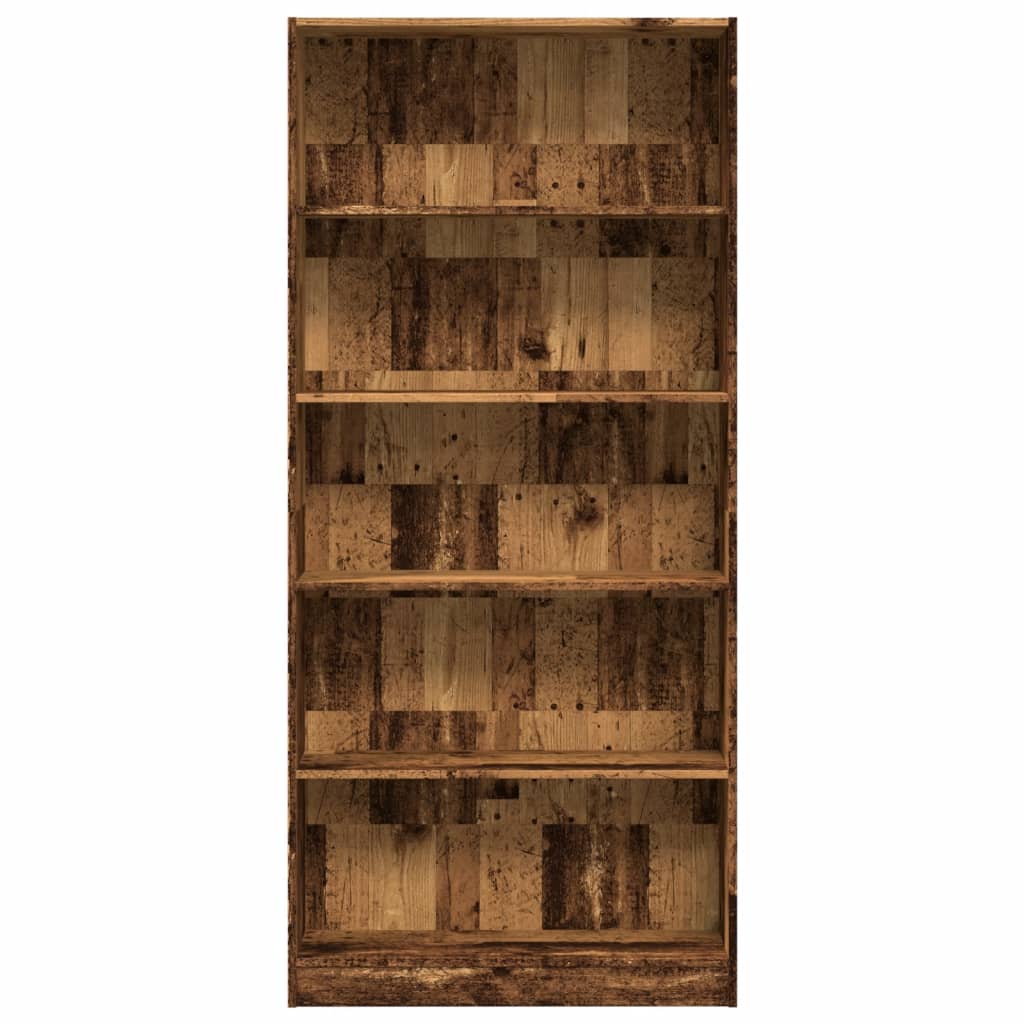 Bücherregal Altholz-Optik 80x24x176 cm Holzwerkstoff