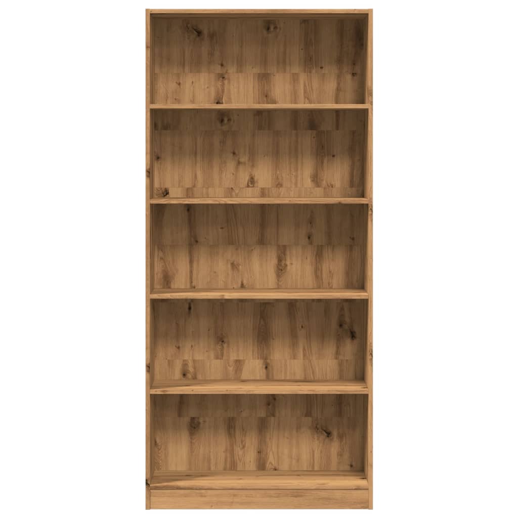 Bookshelf Artisan Oak 80x24x176 cm Wood Material