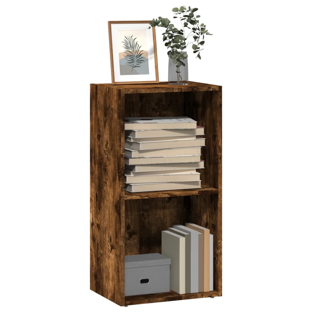 Bookshelf Smoked Oak 40x30x77 cm Wood Material