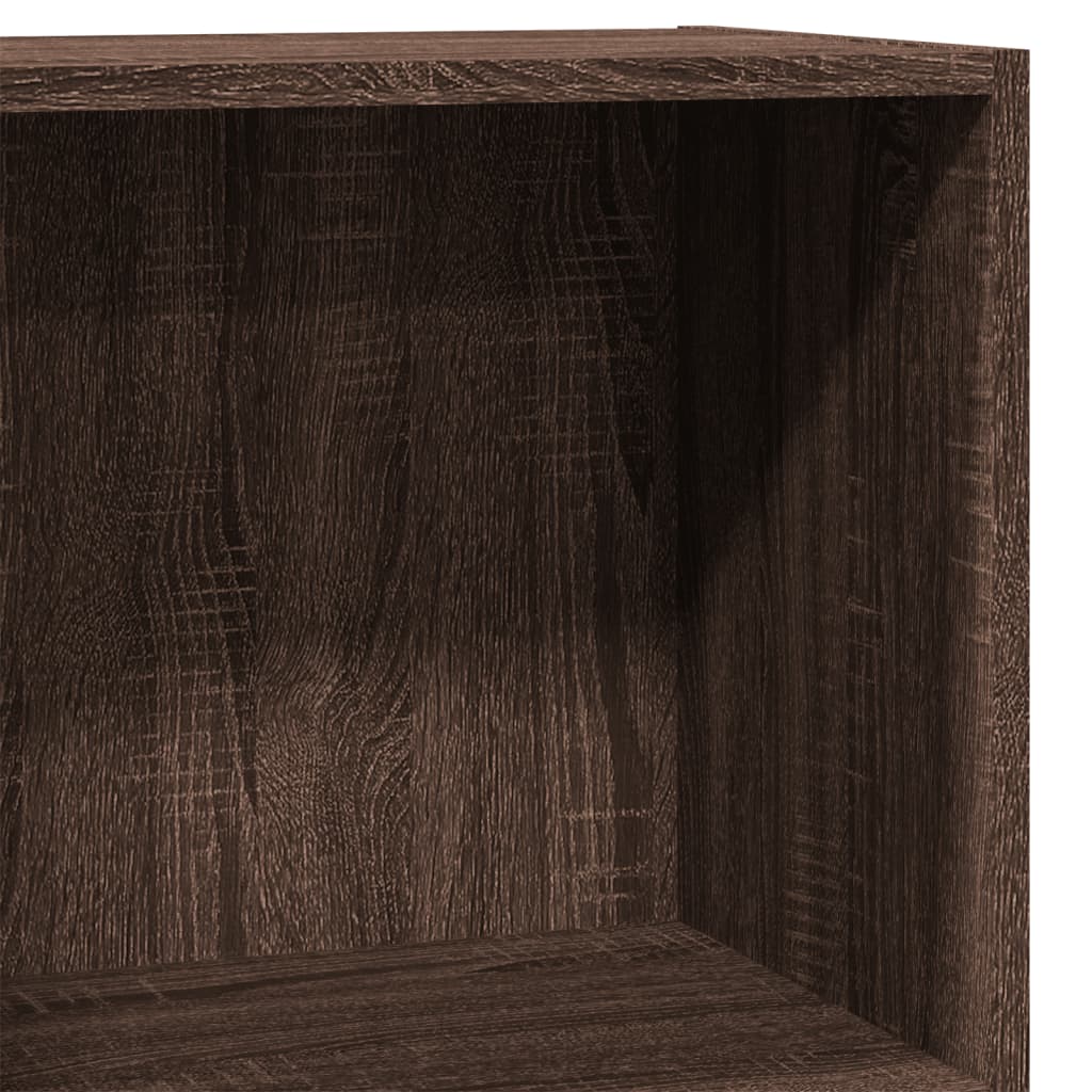 Bookshelf Brown Oak Look 40x30x77 cm Wood Material