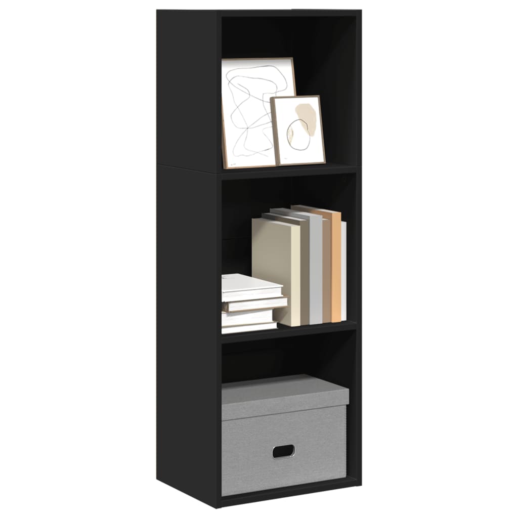 Bookshelf Black 40x30x114 cm Wood Material