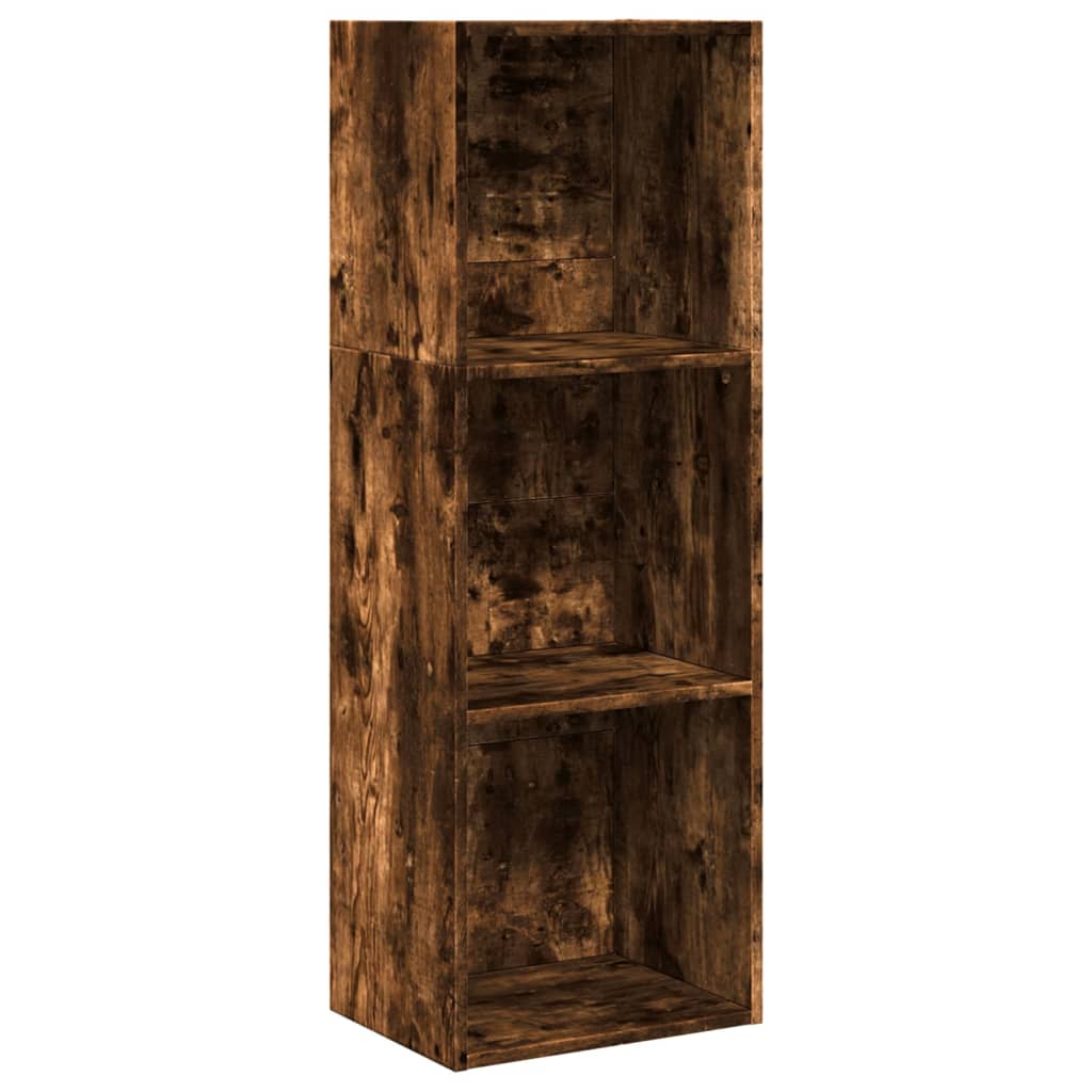 Bookshelf Smoked Oak 40x30x114 cm Wood Material