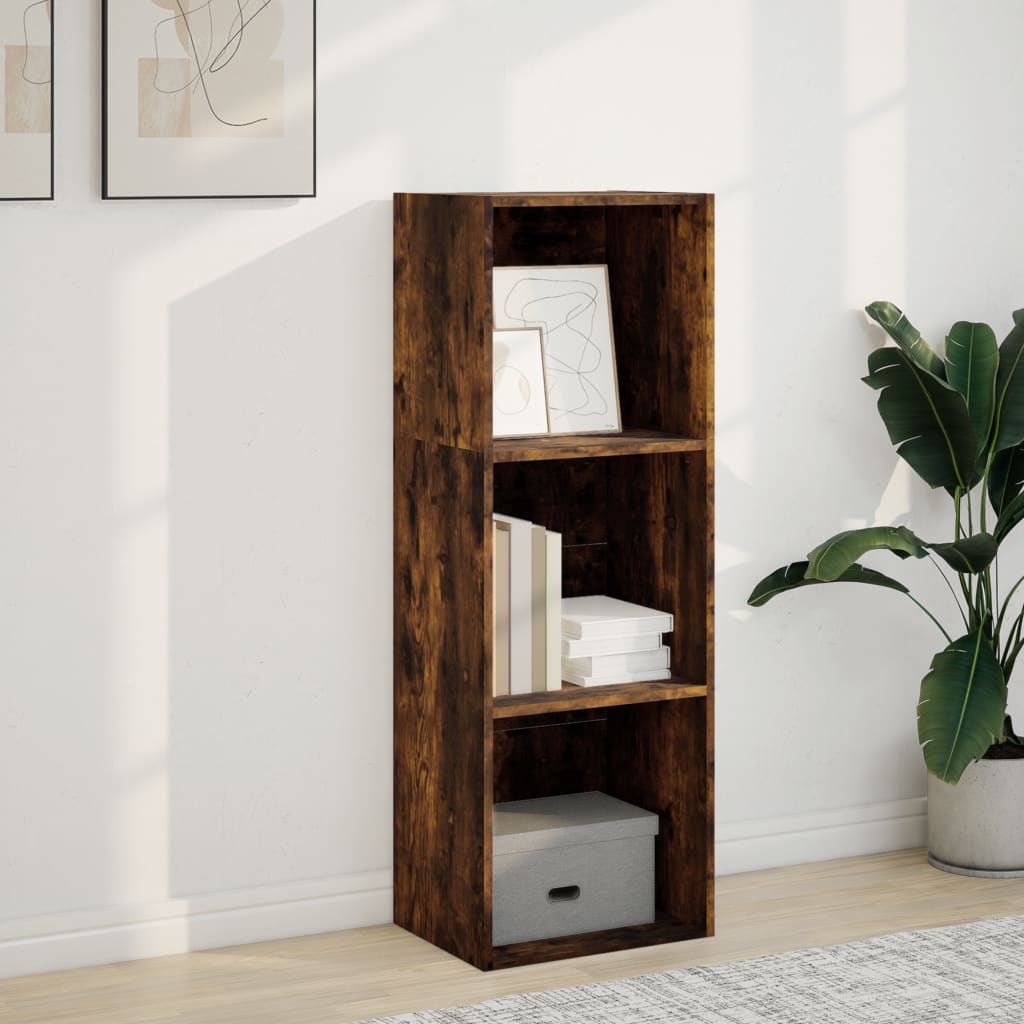 Bookshelf Smoked Oak 40x30x114 cm Wood Material