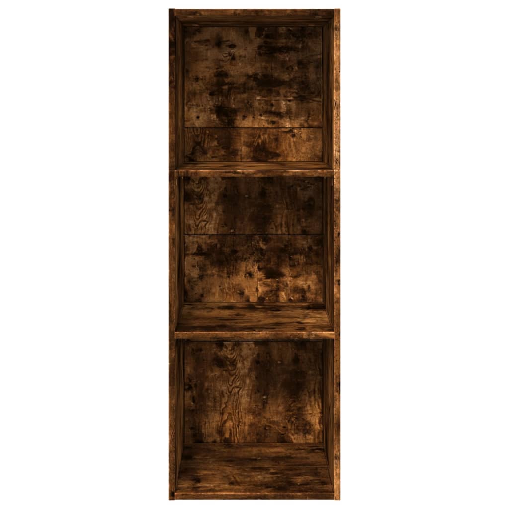 Bookshelf Smoked Oak 40x30x114 cm Wood Material