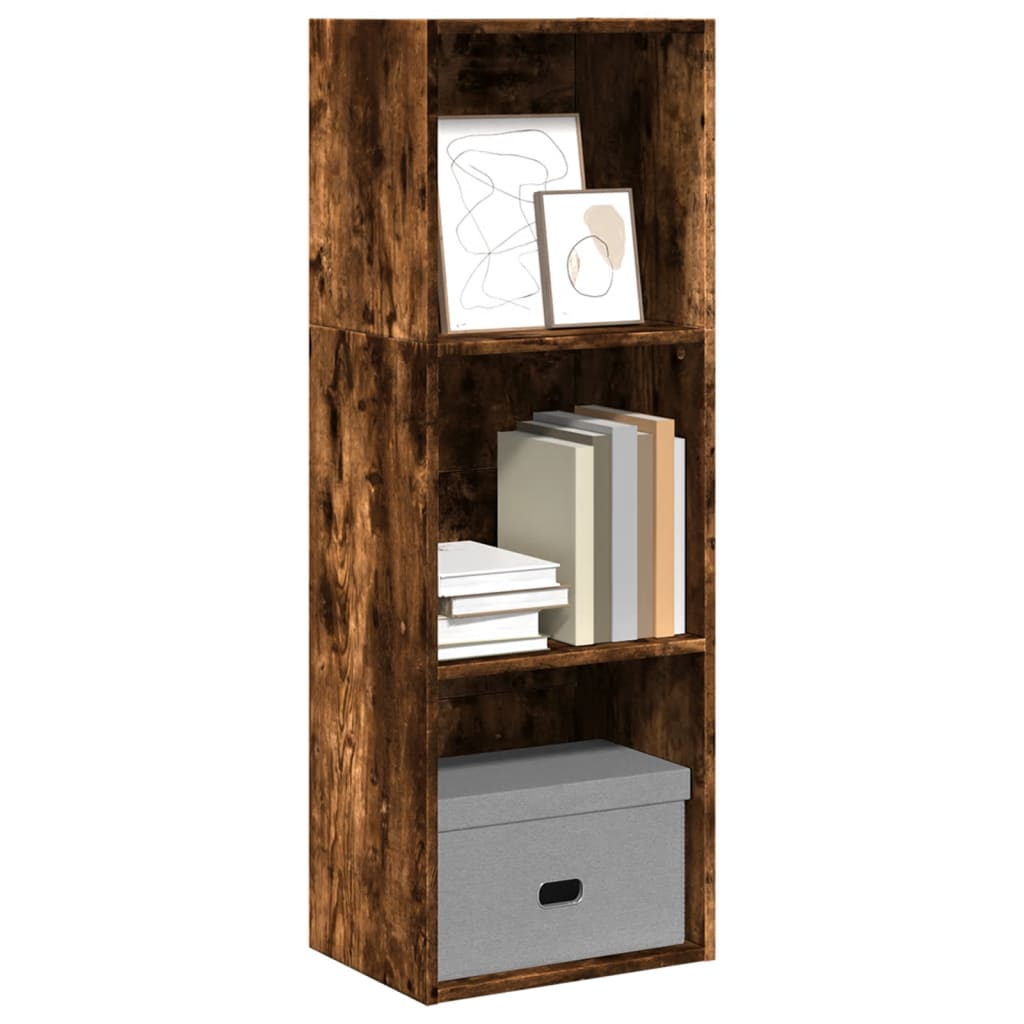 Bookshelf Smoked Oak 40x30x114 cm Wood Material