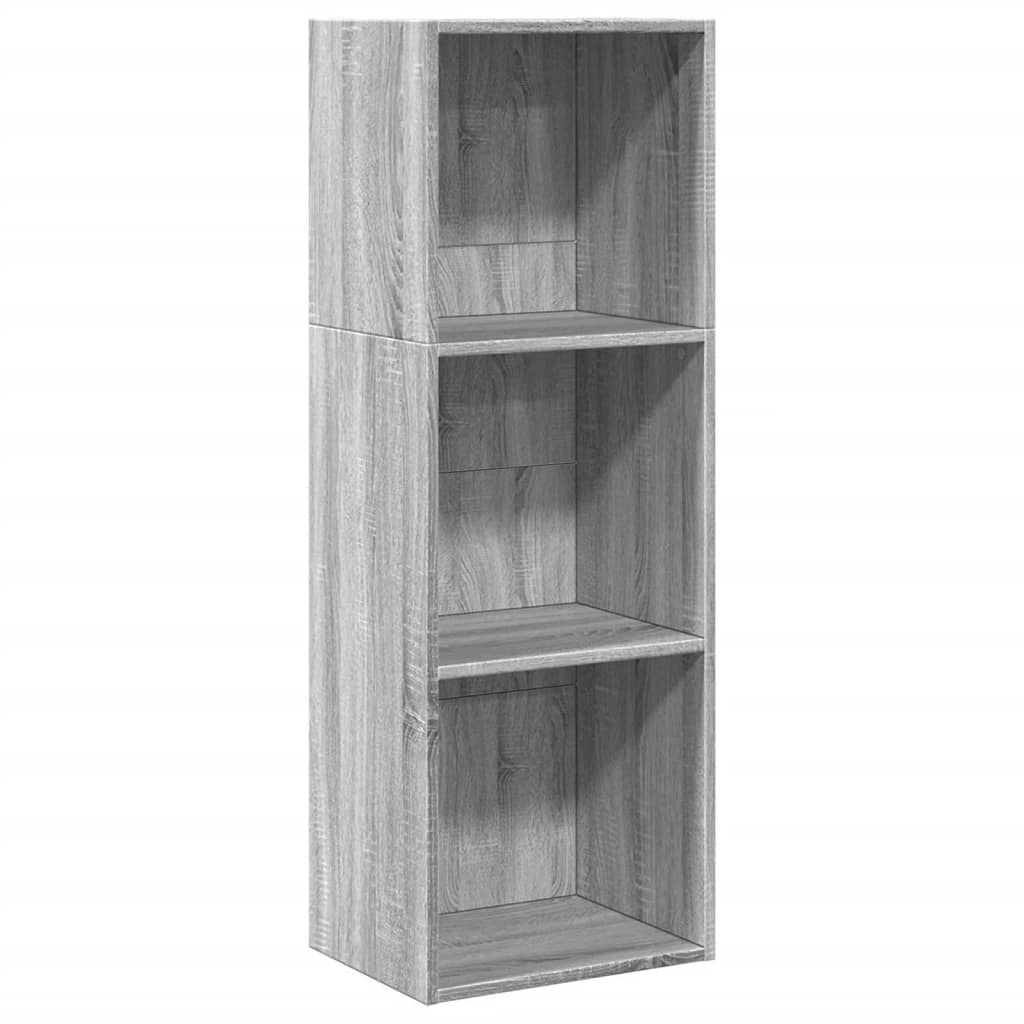 Bookshelf Gray Sonoma 40x30x114 cm Wood Material