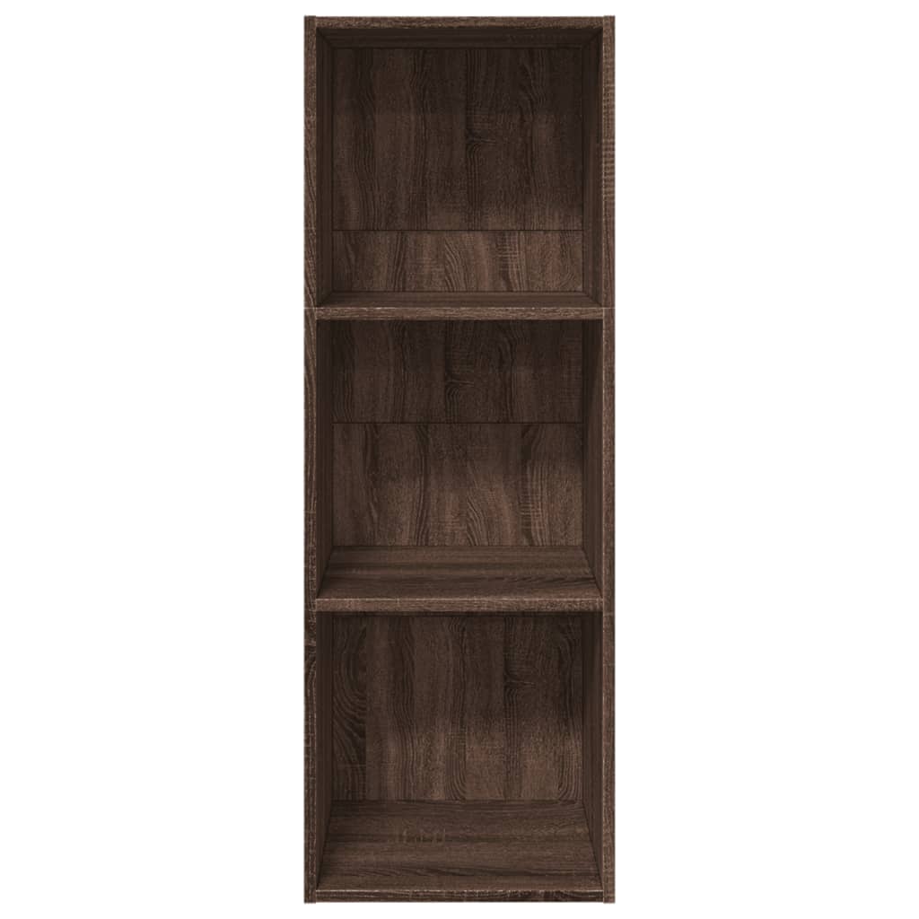 Bookshelf Brown Oak Look 40x30x114 cm Wood Material